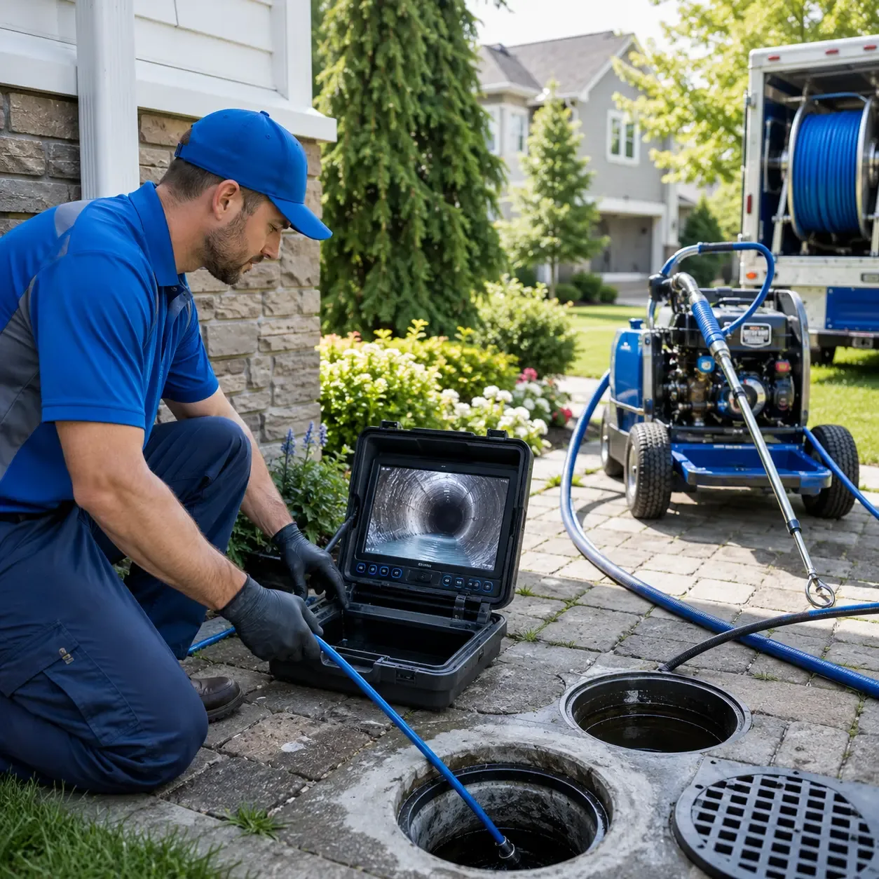 Outdoor drain cleaning professionals serving Columbia Falls, ME