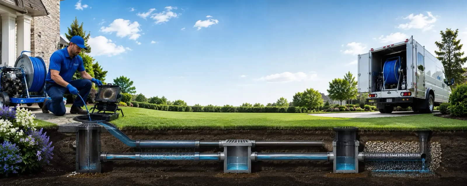 Outdoor drain cleaning information for Columbia Falls, ME
